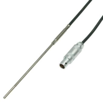 Mineral insulated resistance thermometer with cable and Lemo plug Pt100 